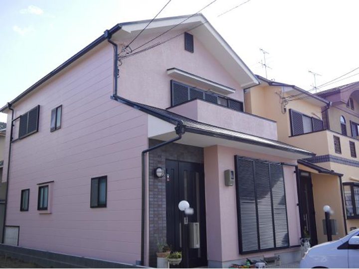   長岡京市 Ｉ様邸 お隣さんと一緒に外壁・屋根塗装リフォーム事例